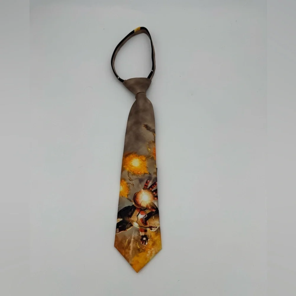Marvel Ironman Boys Formal Neck tie adjustable slip on cartoon movie avengers